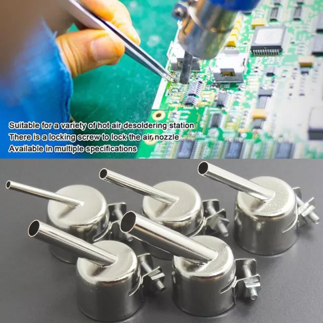 45 Degree Bent Curved Angle Nozzle 850 Series 852D Air Soldering Stat@-@