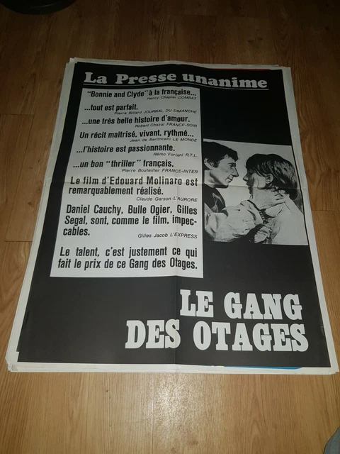 Affiche de cinéma d'époque du film: LE GANG DES OTAGES de 1972 (60x80cm)