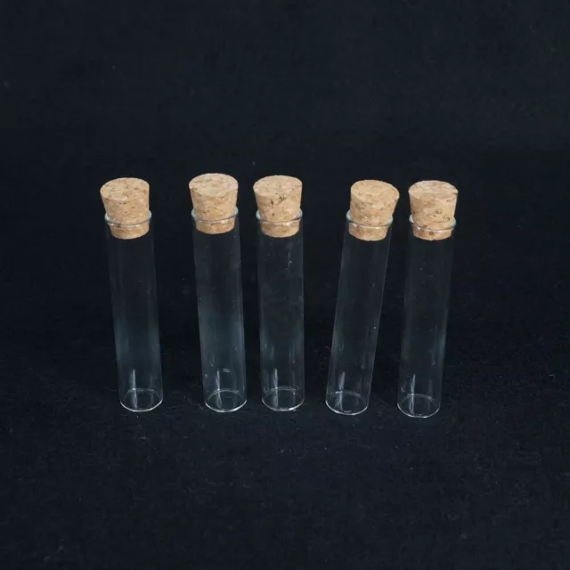 Various sizes Flat Bottom Clear Glass vial tube bottle X5 specimen test