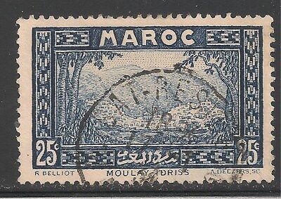 French Morocco #131 (A21) VF USED - 1933 25c Moulay Idriss of the Zehroun