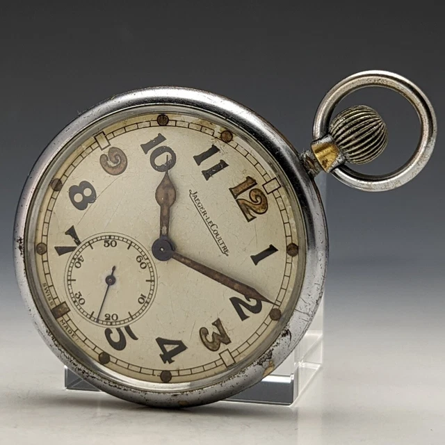 JAEGERLECOULTRE BROAD ARROW WW2 British Military Pocket Watch