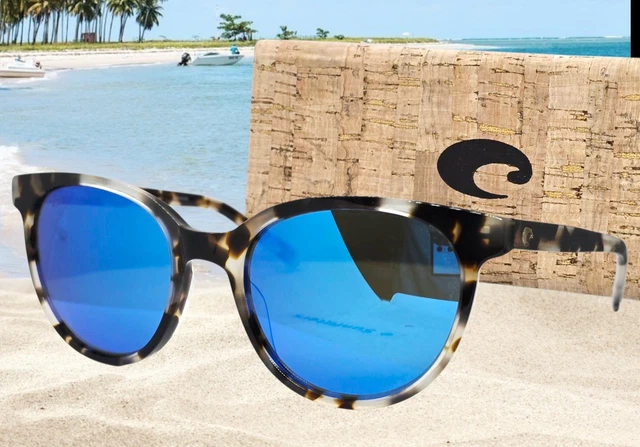 NEW COSTA DEL Mar Palapa Sunglasses Palladium, Crystal Red 
