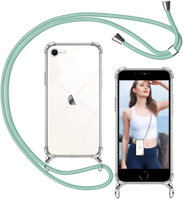 Custodia Ibrida Pelle E TPU Per IPhone SE 2022/2020/7/8 - Morbida, Sottile E Protettiva, Nero - Foto 9