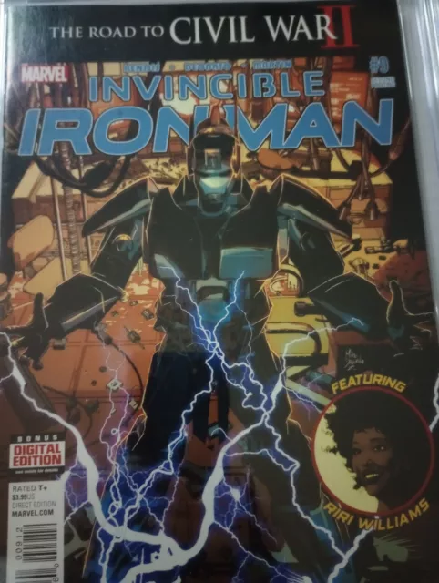 Invincible Iron Man 9 CGC 9.0 2nd Print Deodato (Marvel 2016) 2