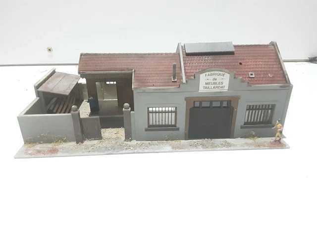 Bâtiment USINE MKD Entrepôt Fret HO, Maquette Complète Pour Train électrique Jouef