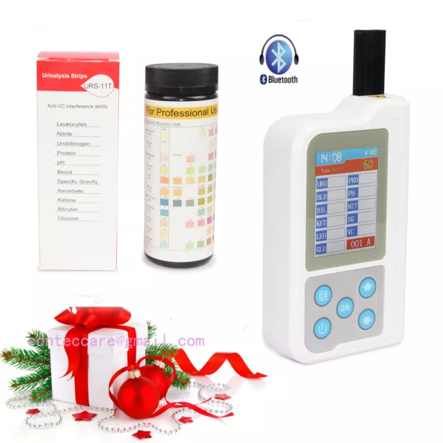 Hot sale Urine Analyzer+100 Test paper,USB,Bluetooth,Rechargable BC401,2.4''LCD