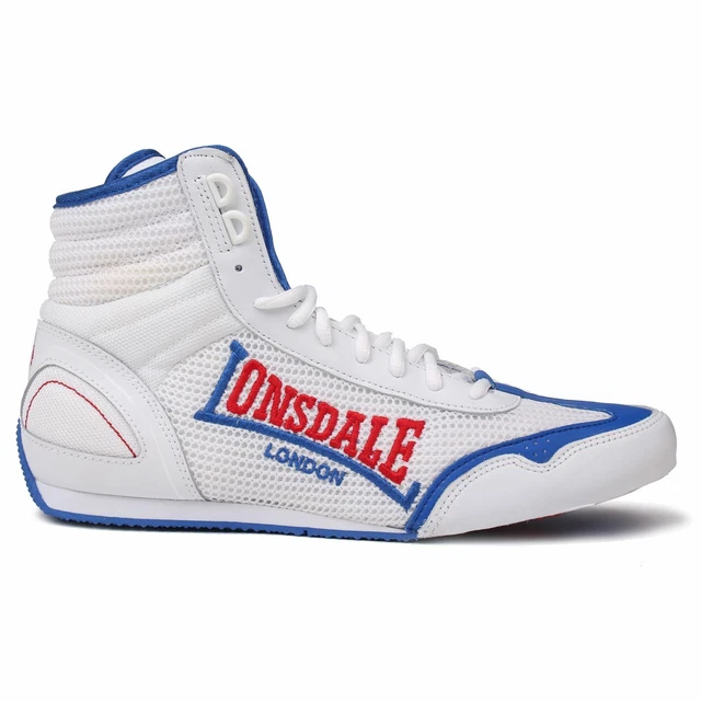 Lonsdale Mens Contender Boxing Boots Full Lace Up Wrestling Shoes Lightweight