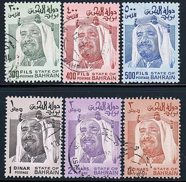 BAHRAIN 1976 SHEIK ISA SC#235-40 used CV$48.50 ROYALTY