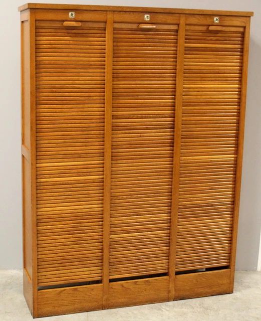 Classificatore Archivio Schedario Serranda - In Rovere - Primi 900 - Restaurato