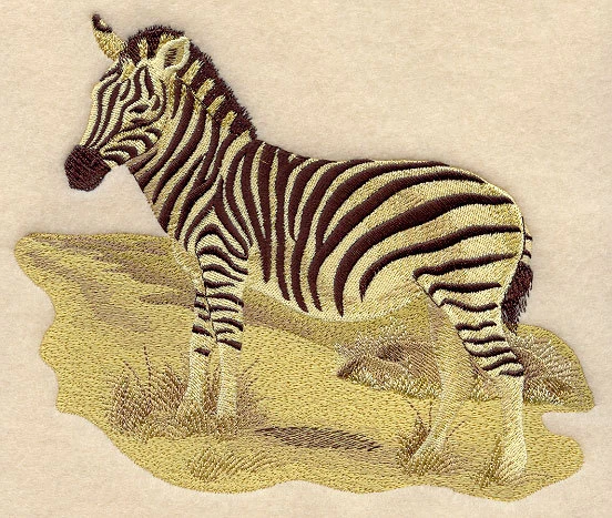 Embroidered Sweatshirt - Sepia Zebra E4295 Sizes S - XXL