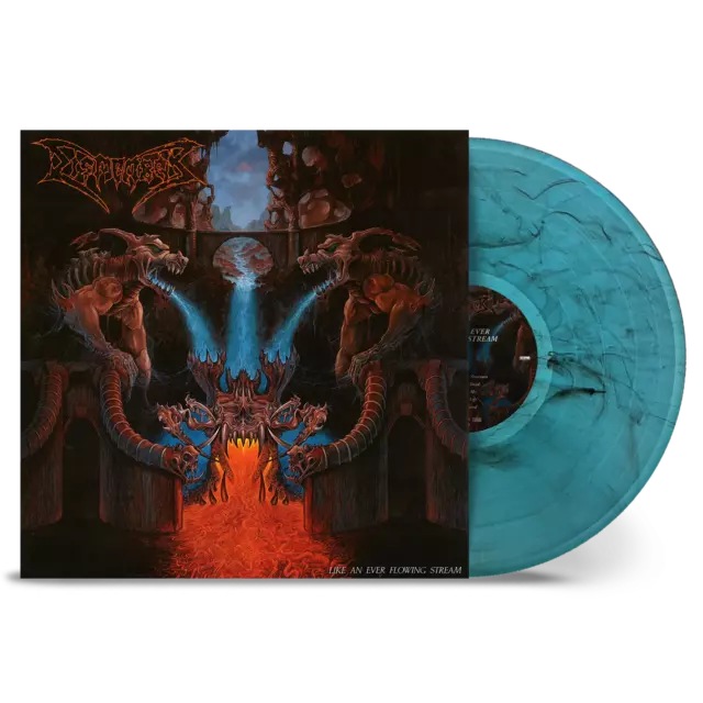 Dismember Like An Ever Flowing Stream LP Cyan Black Marble Vinyl  NEW SEALED