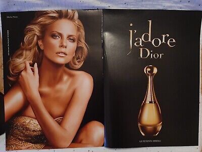 Dior J'adore de 2009 Dior Publicité papier Parfum Perfume Ad  C 