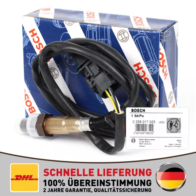 NEU BOSCH Lambdasonde 0 258 017 025 Abgassonde Regelsonde OV