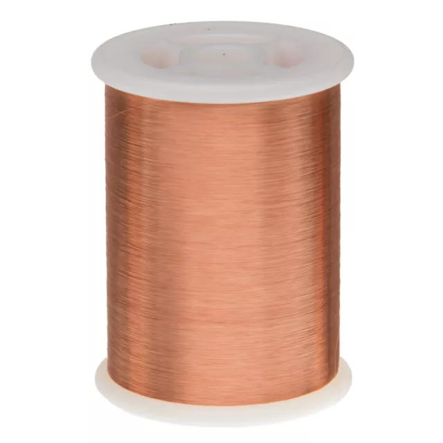 Fil magnétique en cuivre émaillé jauge 43 AWG 1,0 lbs 66092' longueur 0,0024" 155C Nat