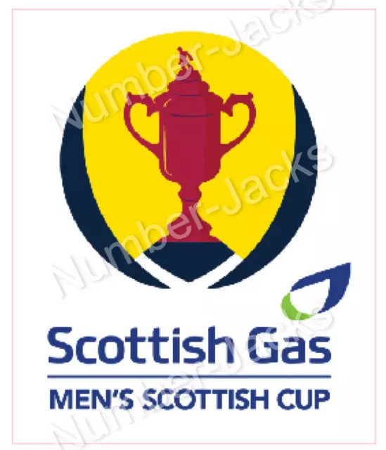 Scottish Cup Gas Arm Sponsor Sleeve Shirt Soccer Print Football Celtic Rangers