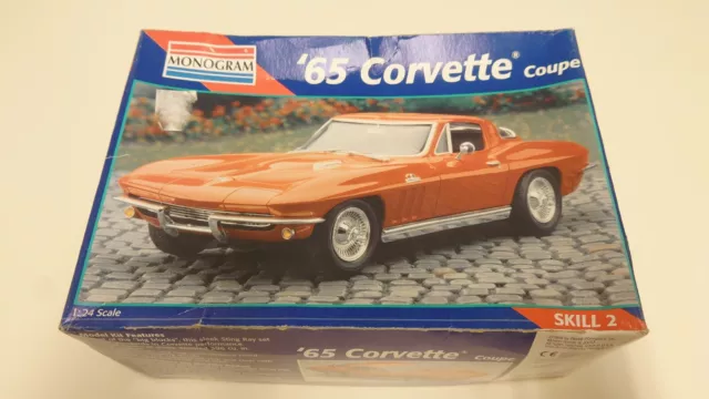 Monogramm 1965 Chevrolet Corvette - Massstab 1/24 Modellsatz Sammlung Set