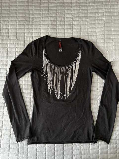 Met In Jeans Women’s Black Shirt Size M Pre-Owned