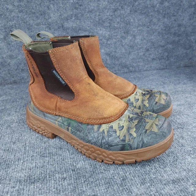 Wolverine Men's Bodi Waterproof Work Boot - Barnyard Acid Resistant Leather