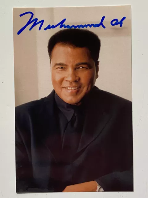 Muhammad Ali - Boxer   Autopen Autogramm  - Größe  14  x 9 cm