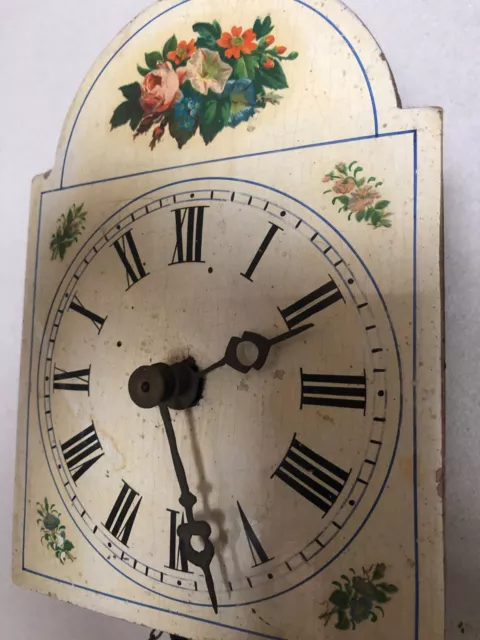 Antike Bauernuhr Schilderuhr Schwarzwalduhr Pendeluhr Wanduhr Bilderuhr Vintage 2