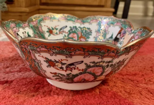 Late 19th Century Cantonese Enameled Porcelain Bowl