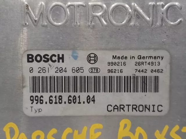 99661860104 motorsteuergerät für PORSCHE BOXSTER 2.5 1996 N1.Z2.5.6.0 798726 2