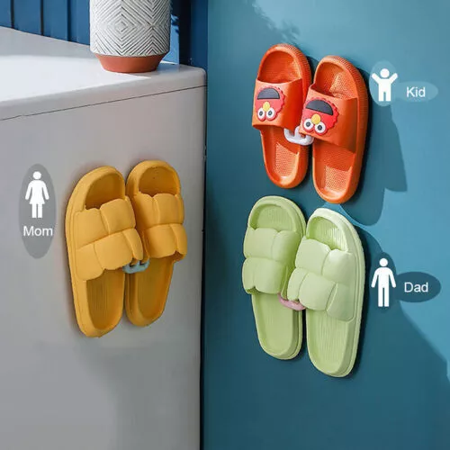 Estante para zapatillas sin golpes baño simple gancho para inodoro estante de drenaje limpio