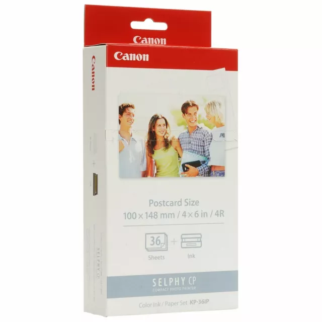 Set Canon Selphy CP KP-36IP Papier Format Post Card 10 X 15 + Patrone
