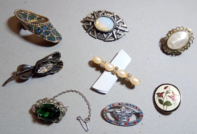 Vintage, Broaches Clips and Pins, See below.