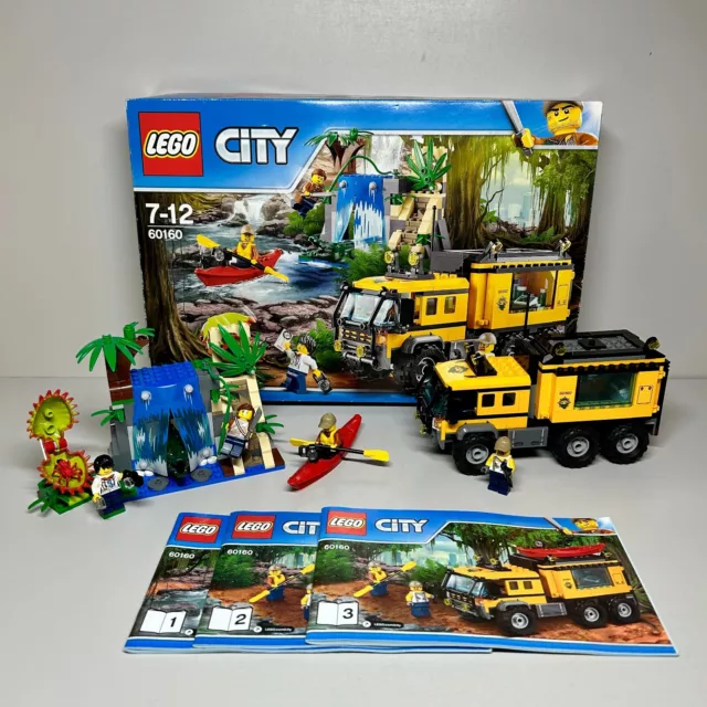 LEGO City Set 60160 Jungle Mobile Lab COMPLETO con caja y manuales 2017