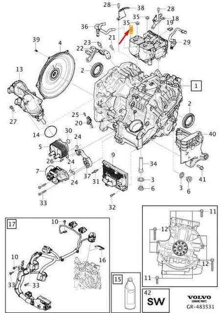 VOLVO XC40 CLUTCH Actuator 36003362 New Genuine £565.71 - PicClick UK