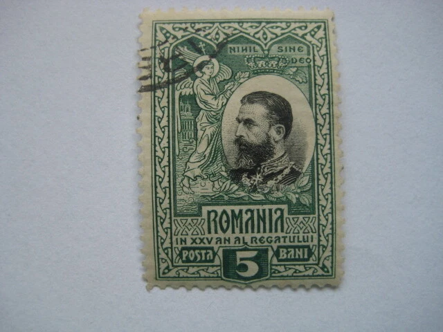 Rumänien Romania 1906 Mi.Nr. 179 gestempelt 5 Bani  König Karl I.   Falzrest