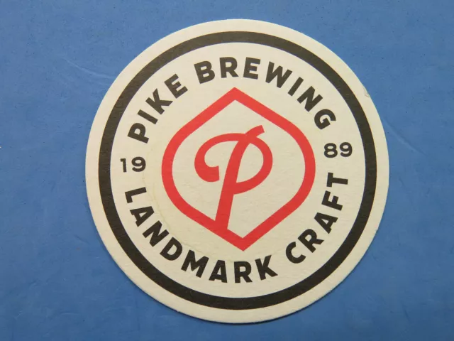 Beer Coaster: PIKE Brewing Landmark Craft Brewery ~ Seattle, WASHINGTON Est 1989