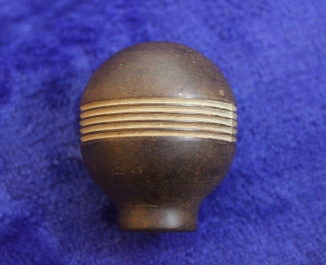 Grooved Wooden Gear Shift Knob Handle Accessory Slag Manual Shifter Jag Porsche