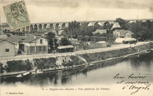 Nogent sur Marne-Vue générale du Viaduc CPA Saintry - L'Arcadie (180134)