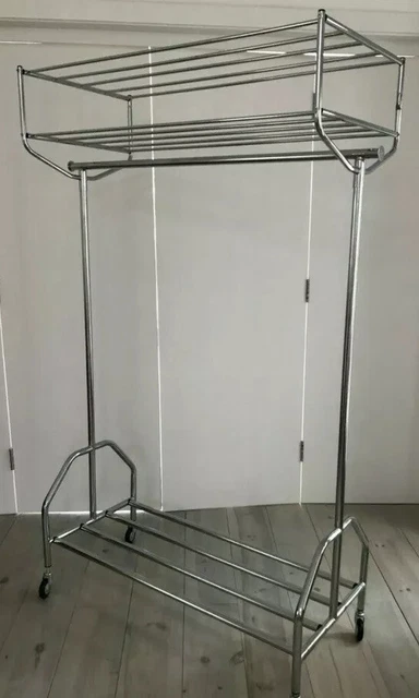 HABITAT ALEXIS STYLISH CLOTHES RAIL HEAVY DUTY WHEELS 38.89