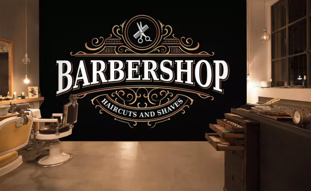 3D Fortschrittlich H3 Haarschnitt Barber Shop Tapete Wandbild Selbstklebend Erin 2