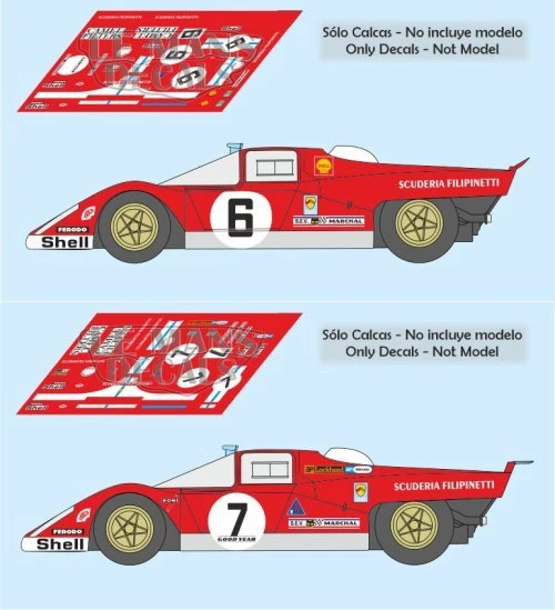 Ferrari 512S (1970) 1/43 #15 Le Mans - Suber Factory - Foto 9