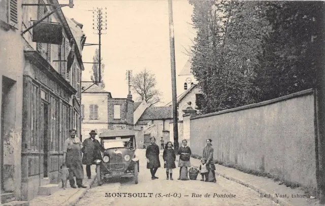 Cpa 95 Montsoult Rue De Pontoise