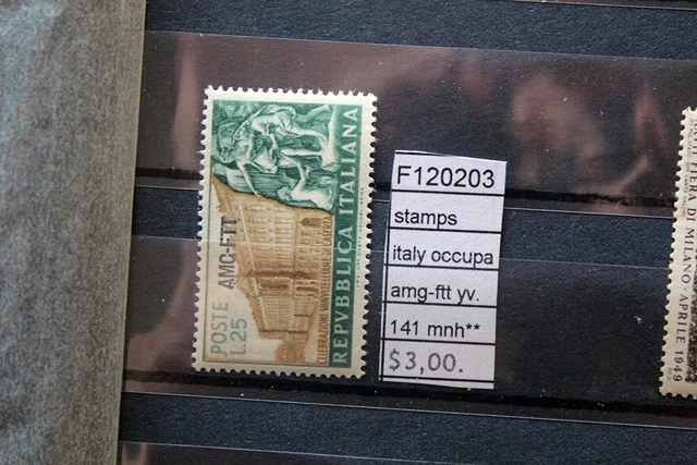 Stamps Italy Occupation Amg-Ftt Yvert N°141 Mnh** (F120203)