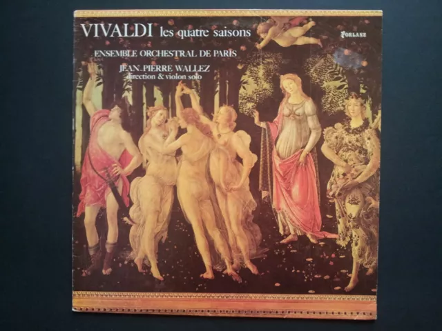 Les Quatre Saisons Vivaldi  Jean-Pierre Waldez Forlane 1980 Vinyle 33 Tours