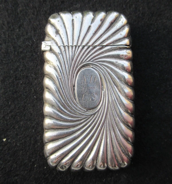 Boîte à Pyrogène Ancienne En Argent Massif - Birmingham 1909, Poinçonné William Neale (Occasion)