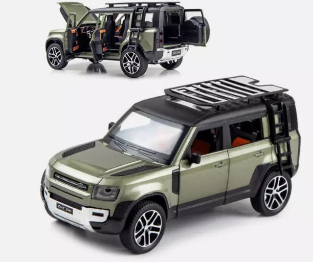 1/24 Land Rover New Defender 110 Diecast Model Car Toy Collection Sound Light