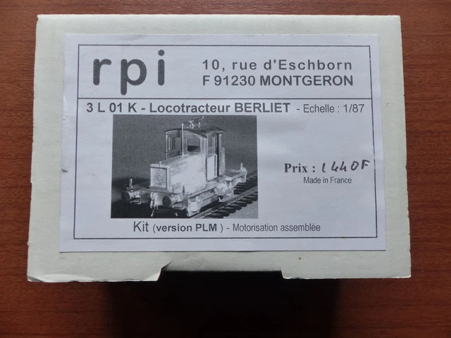 Locotracteur GECOMODEL Y 6538 SNCF – HO, Laiton, Très Bel état De Collection