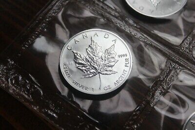 1991 Canada Silver Maple 1 oz Coin .9999 Fine Sealed From Royal Canadian Mint