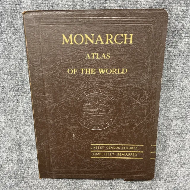 1946 Monarch Atlas of the World The World Remapped