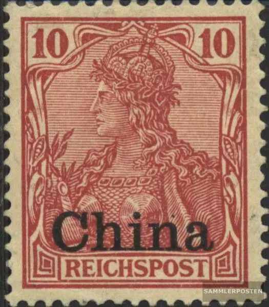 Dt. Post China 17 gestempelt 1901 Aufdruckausgabe