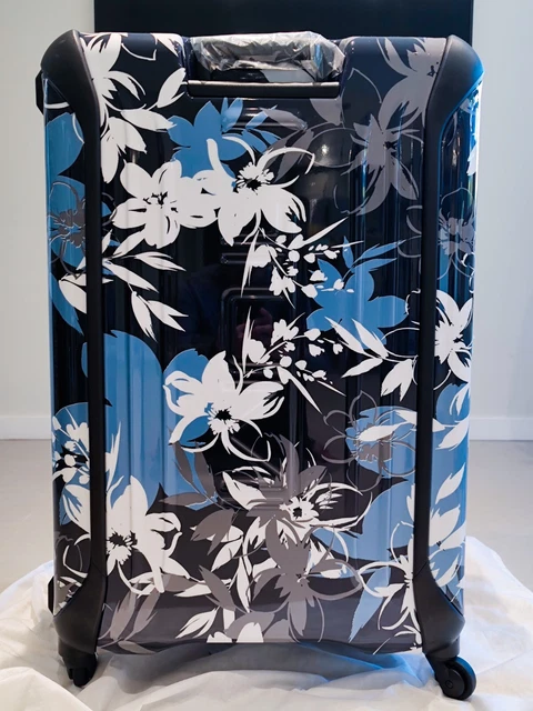 TUMI VAPOR EXTENDED TRIP PACKING CASE 32” BLUE FLORAL Large Spinner Suitcase