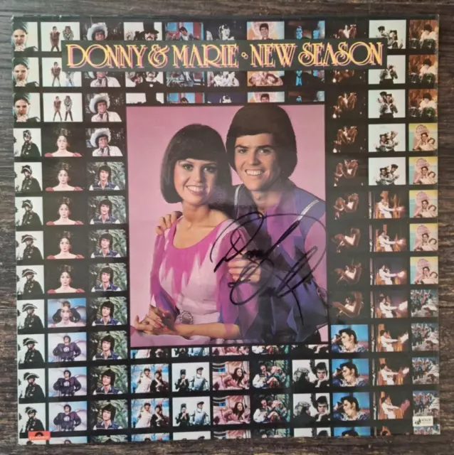 Donny Osmond  - Singer , The Osmonds - Hand Signed 12" Album Cover