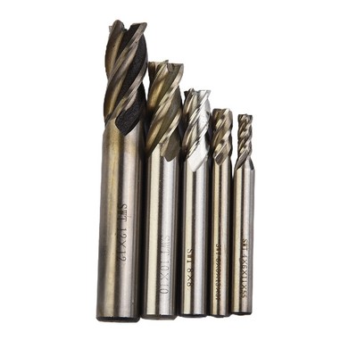 HSS 7pcs 4-Flutes Dégrossissage de Fraisage Tailleur HSS Fin Moulin Routeur Foret 6 